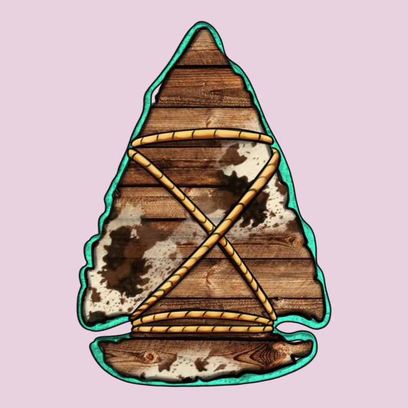 Cowhide Wooden Arrowhead Ladies Tee by Jasminsmagicworld | Teevron