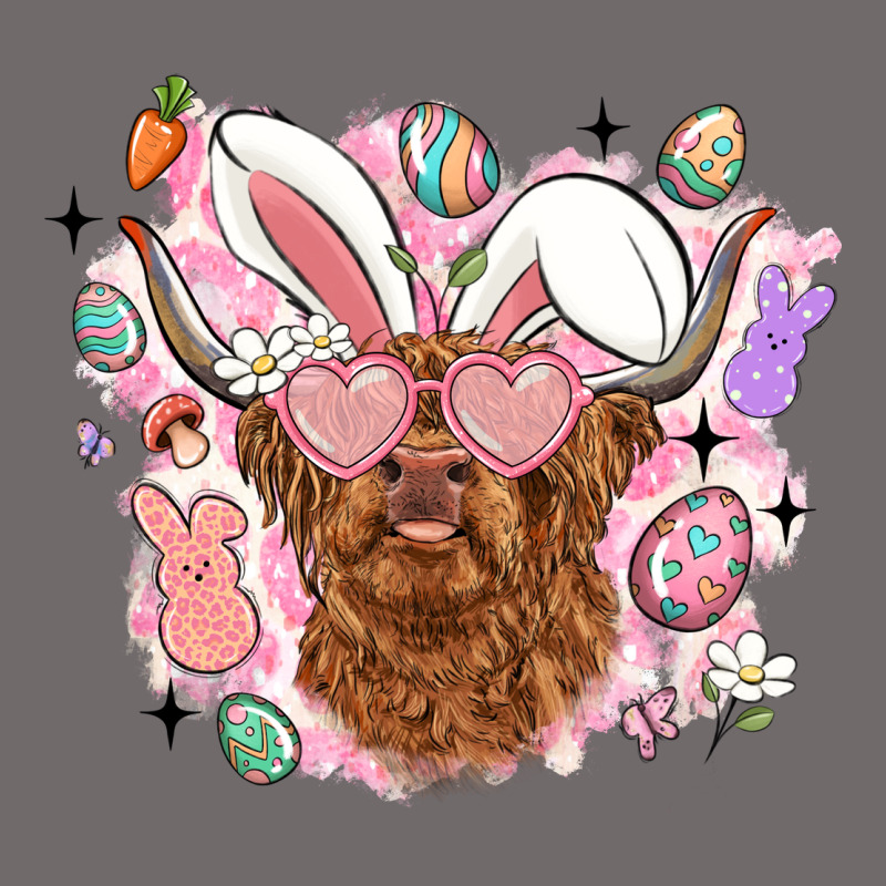 Highland Heifer Easter Urban Heavy Tee by LillyAllenDesigns | Teevron