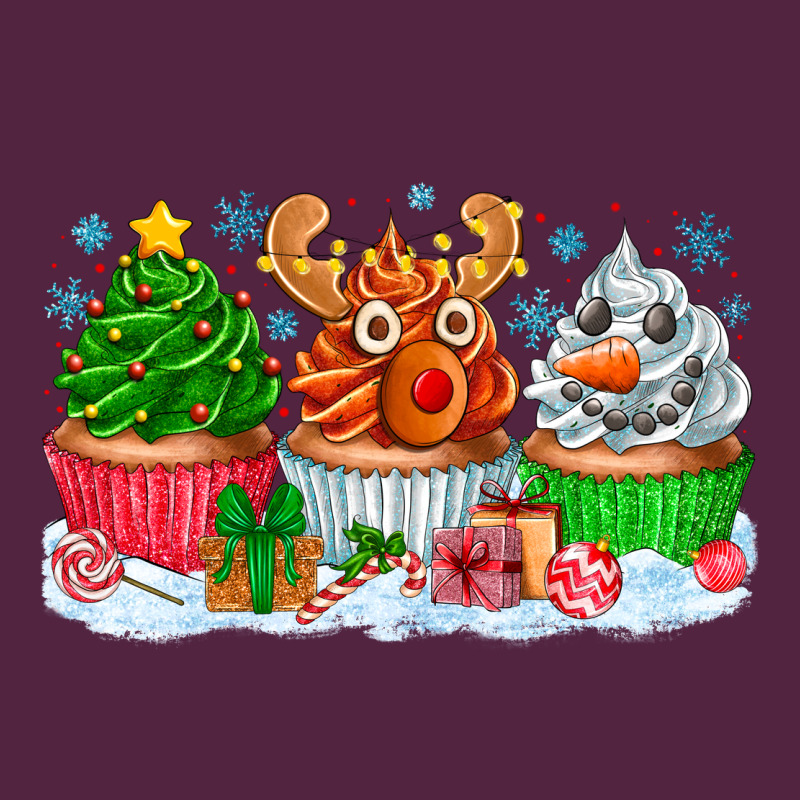 Festive Christmas Cupcakes Urban Hoodie by CowhideDigitalArt | Teevron