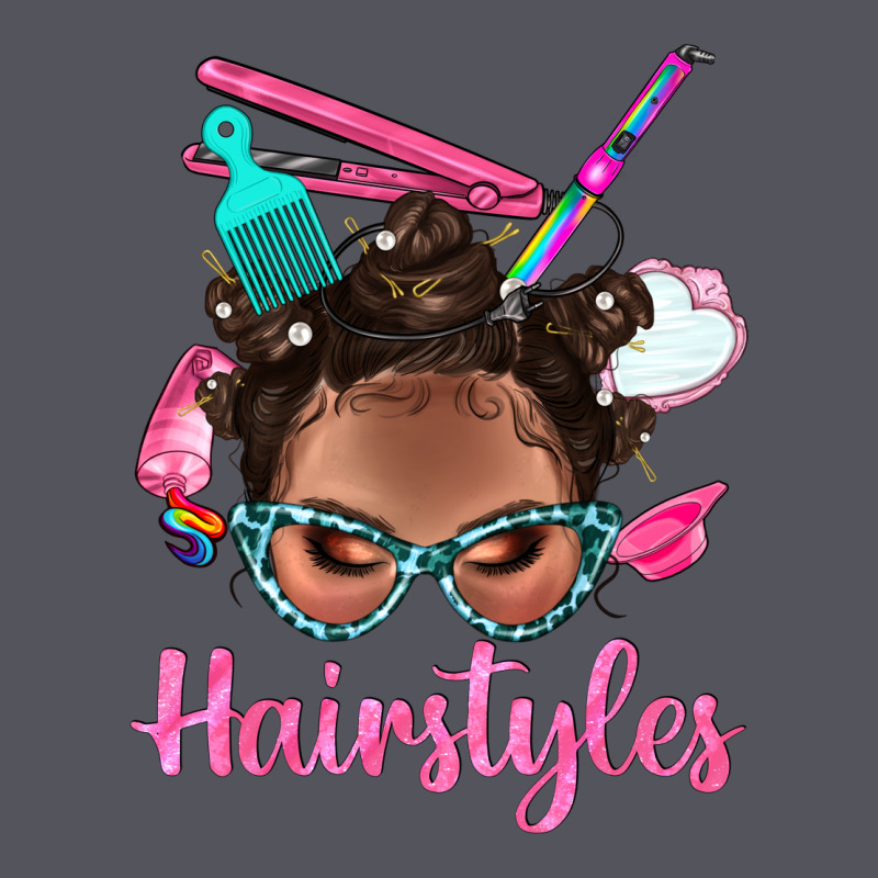 Afro Bantu Knots Hairstyles Messy Bun With Clasp Bbs Vintage Hoodie by BundleAndBundleShop | Teevron