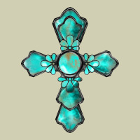 Western Turquoise Gemstone Cross Heavy Core Tee | Teevron