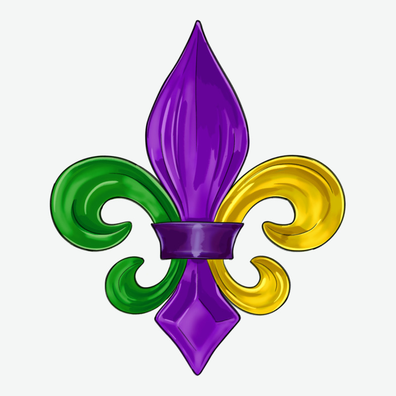 Mardi Gras Fleur De Lis Urban Heavy Tee by LillyAllenDesigns | Teevron