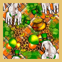 St. Patrick's Goat Family With Balloons Seamless Premium Sweatshirt | Teevron