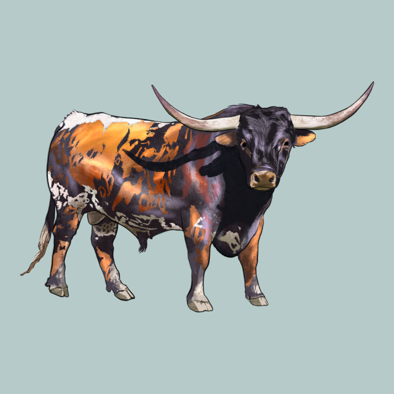 Texas Longhorn Bull Heavy Core Tee by LillyAllenDesigns | Teevron