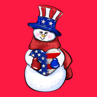 Patriotic Snowman 4th Of July Zipper Hoodie | Teevron
