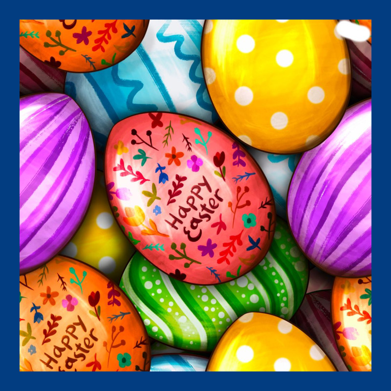 Happy Easter Eggs Seamless Pattern Premium Sweatshirt by BundleAndBundleShop | Teevron