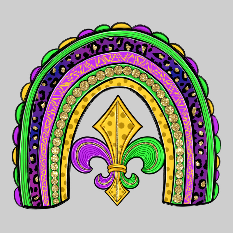 Mardi Gras Fleur De Lis Rainbow Premium Tee by JahusDesignShop | Teevron