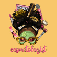 Afro Messy Bun Cosmetologist Vintage Hoodie | Teevron