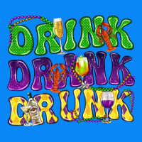 Drink Drank Drunk Mardi Gras Zipper Hoodie | Teevron