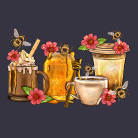 Honey And Bee With Flower Coffee Cup Vintage Hoodie | Teevron