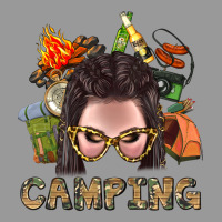 Camping Braid Hair Woman With Fire Bbs Vintage Hoodie | Teevron