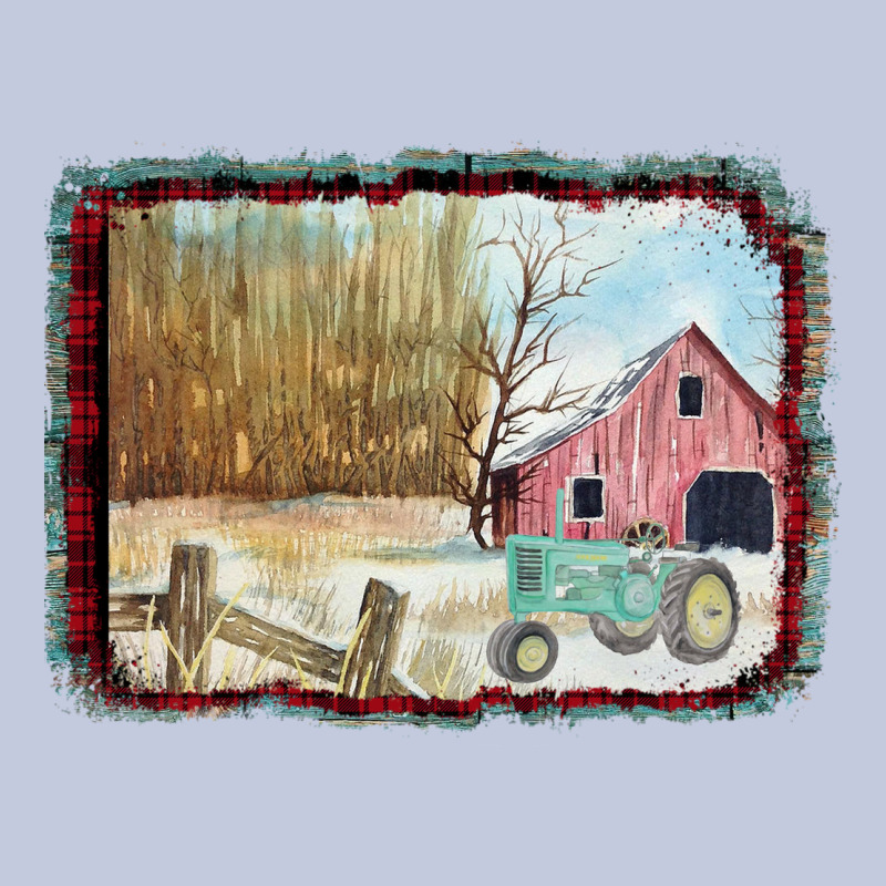 Christmas Barn Tractor Snow Long Sleeve Tee by Bettercallsaul | Teevron