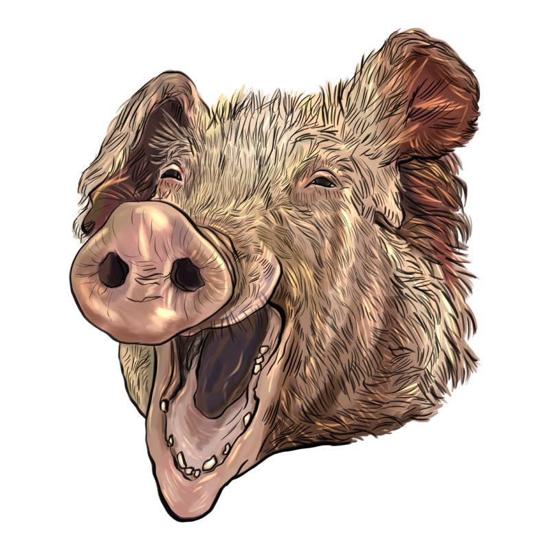 American Yorkshire Pig Face Ladies Tee by LillyAllenDesigns | Teevron
