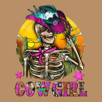 Cowgirl Skeleton With Landscape Vintage Hoodie | Teevron