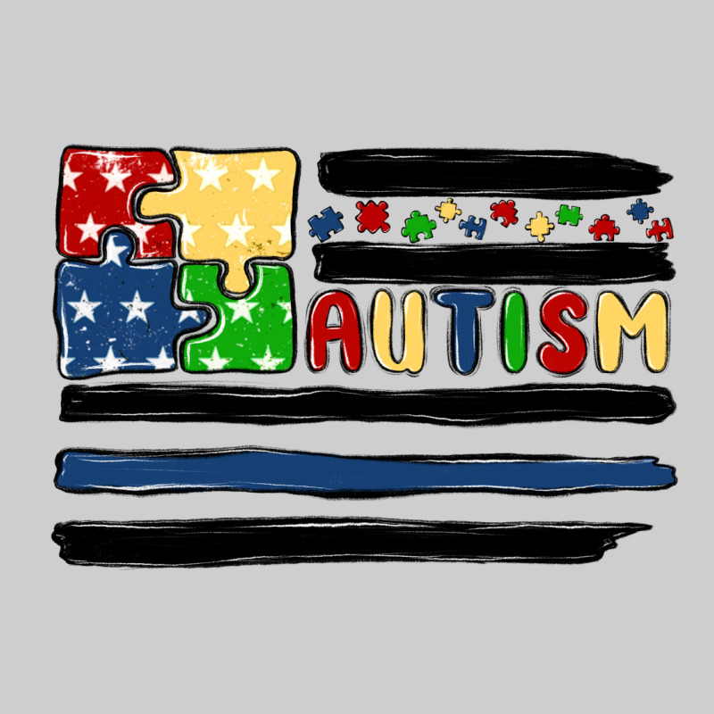 Autism Usa Flag Premium Tee by MaliasSmallBusiness | Teevron