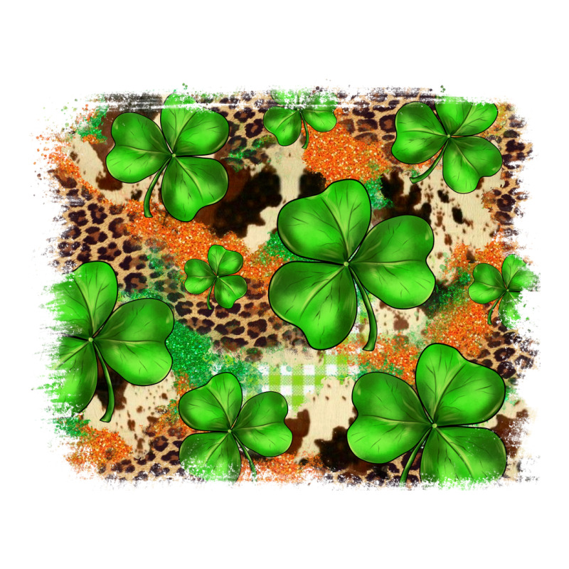 St.patricks Plaid  Green Glitter Cowhide  Leopard Premium Sweatshirt by FaDigitalArtStudio | Teevron