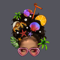 Beach Hair Afro Messy Bun Bbs Vintage Hoodie | Teevron