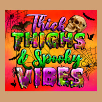 Thick Thighs And Spooky Vibes Tumbler Vintage Tee | Teevron