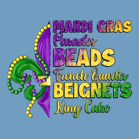 Mardi Gras Parades Beads French Quarter Beignets K Urban Heavy Tee | Teevron