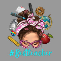 Best Teacher Messy Bun Bbs Vintage Hoodie | Teevron