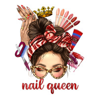 nail queen messy bun with crown bbs | Teevron