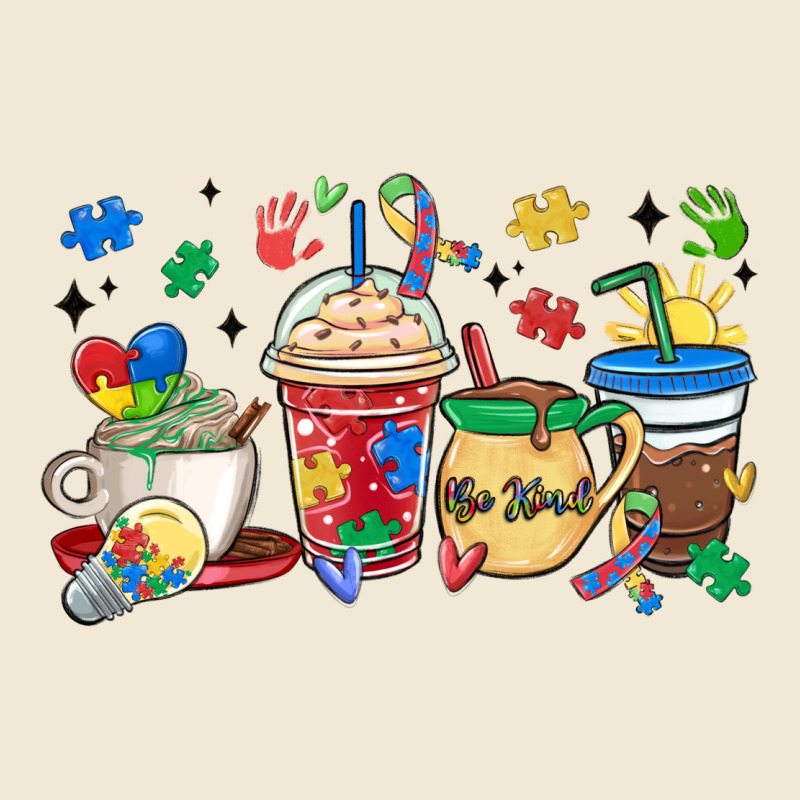 Autism Awareness Day Coffee Cups Premium Tee by MaliasSmallBusiness | Teevron