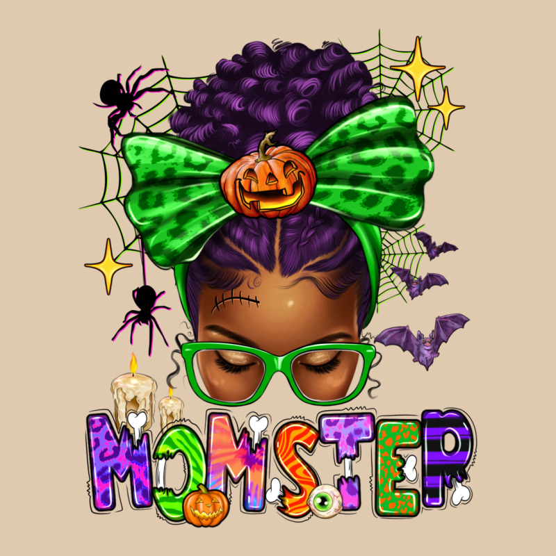 Halloween Afro Messy Bun Momster Heavyweight Sweatshirt by texasbilliewilder | Teevron