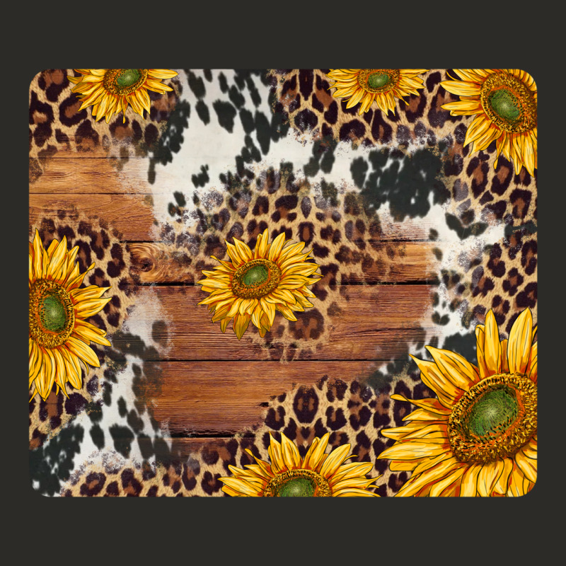 Sunflowers Cowhide Leopard Mousepad Heavy Core Tee by Jasminsmagicworld | Teevron