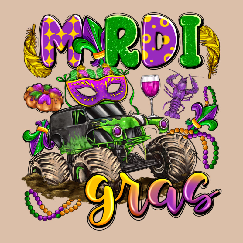 Mardi Gras Monster Truck Urban Heavy Tee by LillyAllenDesigns | Teevron