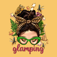 Glamping Messy Bun With Glamping Camp Tent Bbs Vintage Hoodie | Teevron