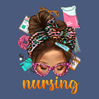 Messy Bun Nursing With Leopard Glasses Bbs Vintage Hoodie | Teevron