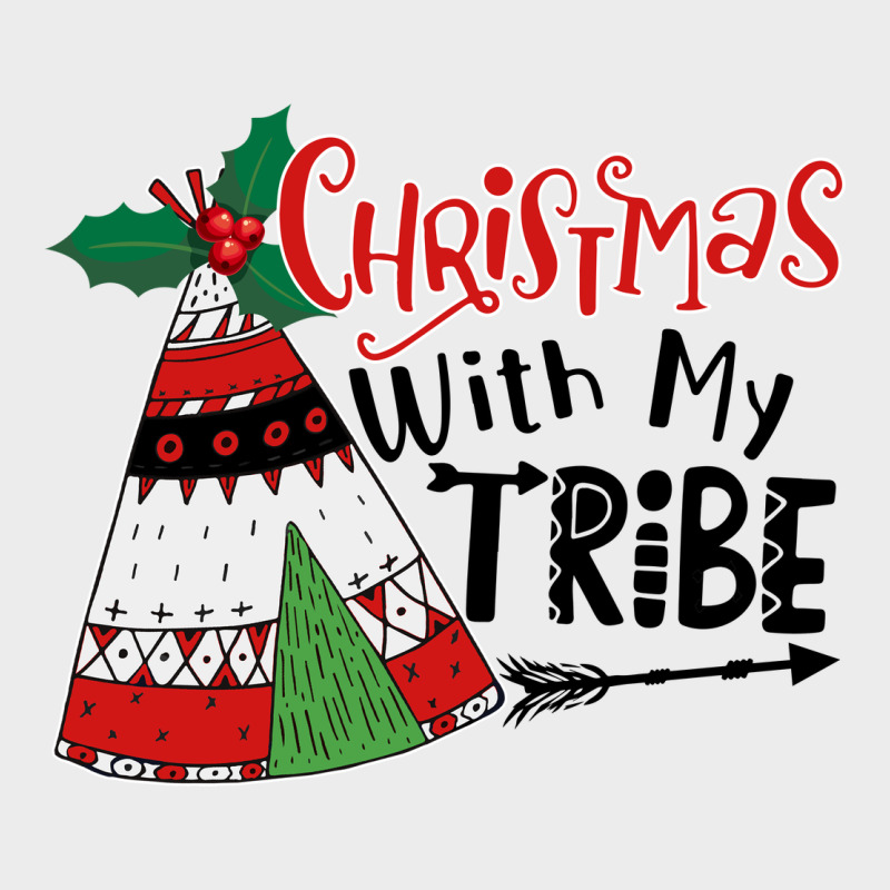 Christmas With My Tribe Boho Urban Hoodie by CowhideDigitalArt | Teevron