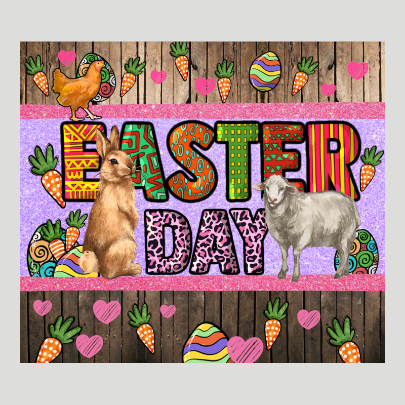 Easter Day Farm Animals Tumbler Zipper Hoodie by HowdyJamesFarm | Teevron