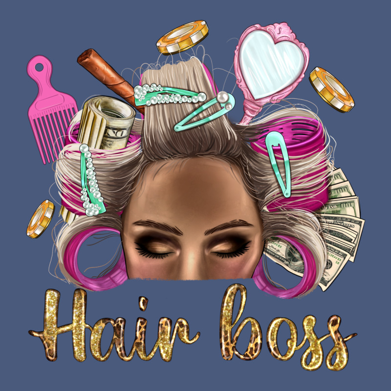 Hair Boss Afro Messy Bun With Money Bbs Vintage Hoodie by BundleAndBundleShop | Teevron