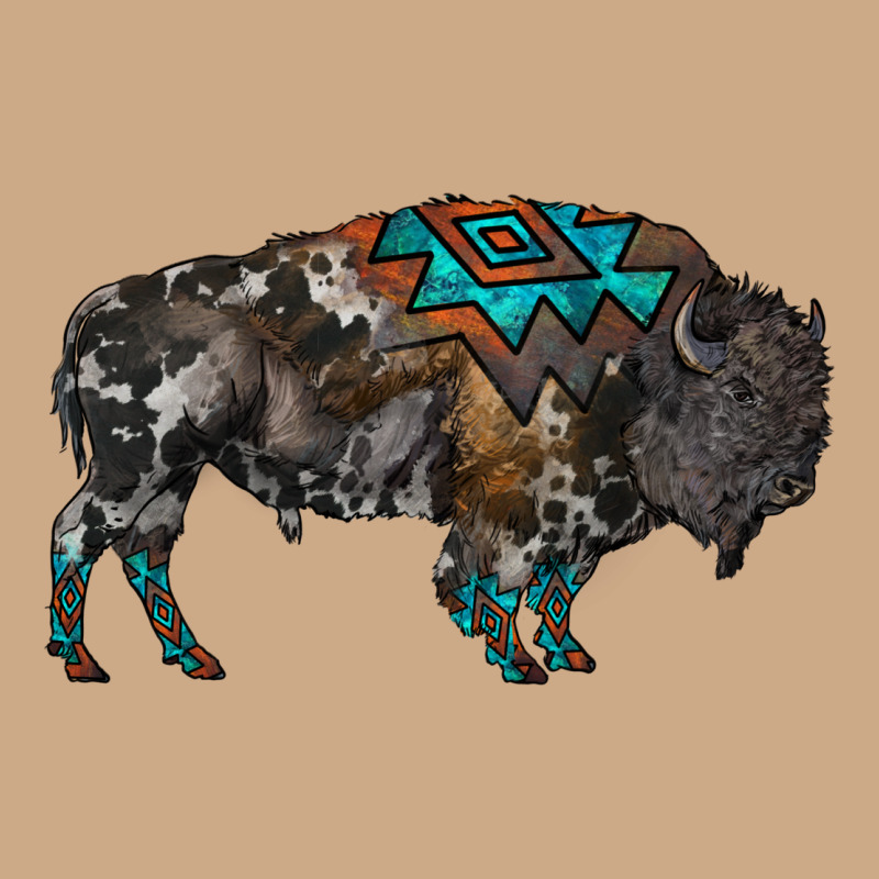 Cowhide Bison Vintage Hoodie by RanaPortraitStore | Teevron