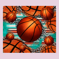Basketball Leopard Serape Tumbler Ladies Tee | Teevron