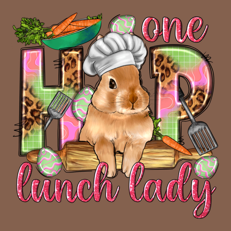 One Hip Lunch Lady Easter Day Zipper Hoodie by HowdyJamesFarm | Teevron