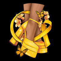 Childhood Cancer Diva Yellow Ribbon Ladies Tee | Teevron