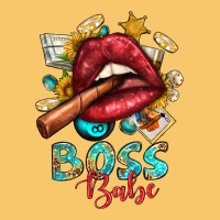 Western Boss Babe Cigar Lip Vintage Hoodie | Teevron
