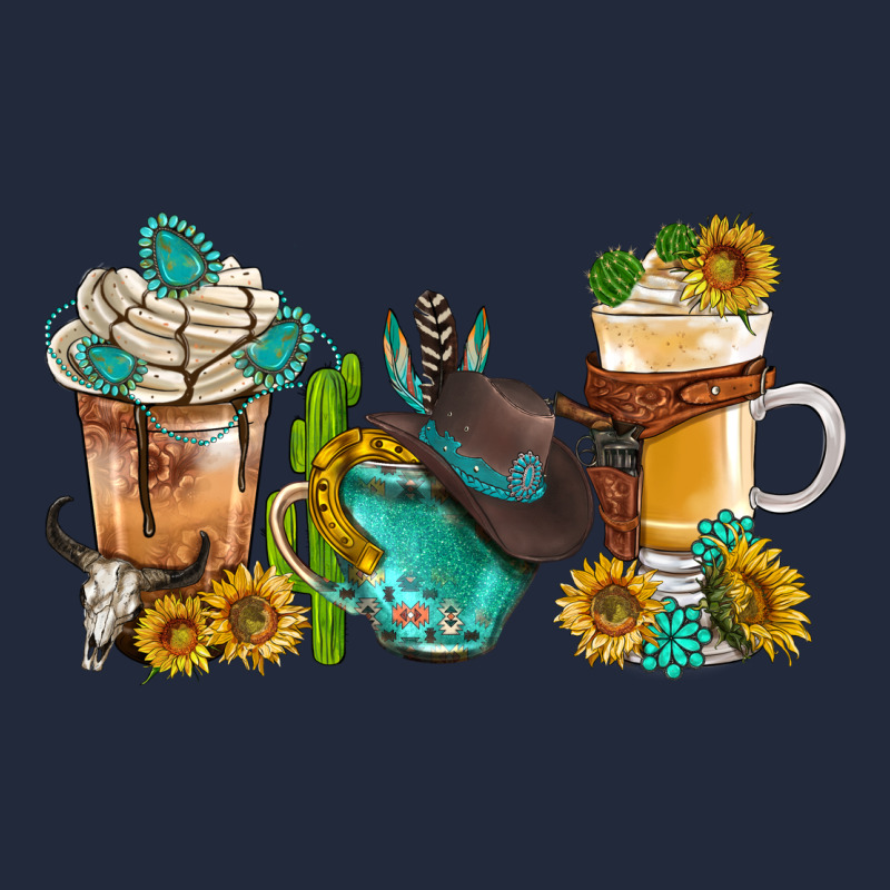 Western Coffee Cups With Sunflower And Gemstone Bbs Premium Sweatshirt by BundleAndBundleShop | Teevron