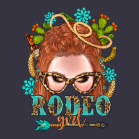 Western Rodeo Girl Braid Red Hair Vintage Hoodie | Teevron