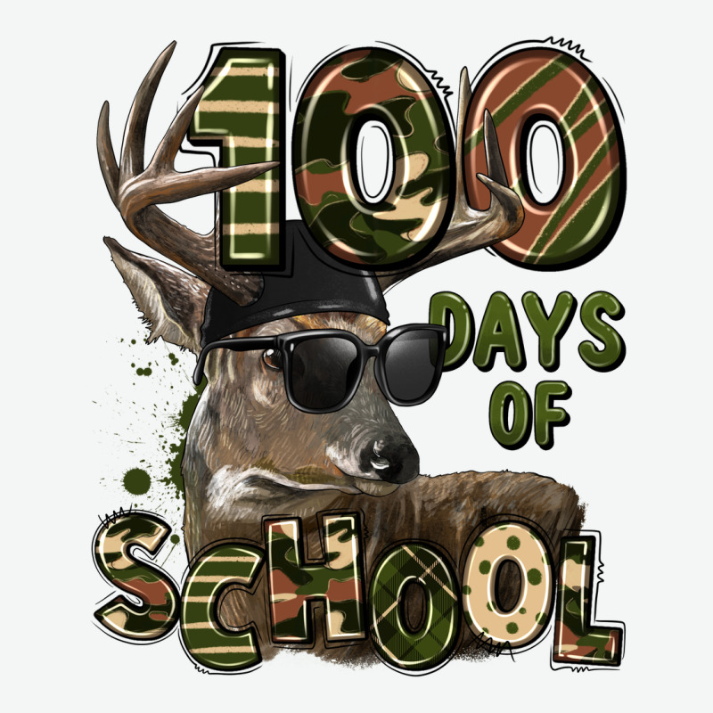 100 Days Of School Hunting Deer Urban Heavy Tee by LillyAllenDesigns | Teevron