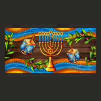 Hanukkah With Candlestick Heavy Core Tee | Teevron