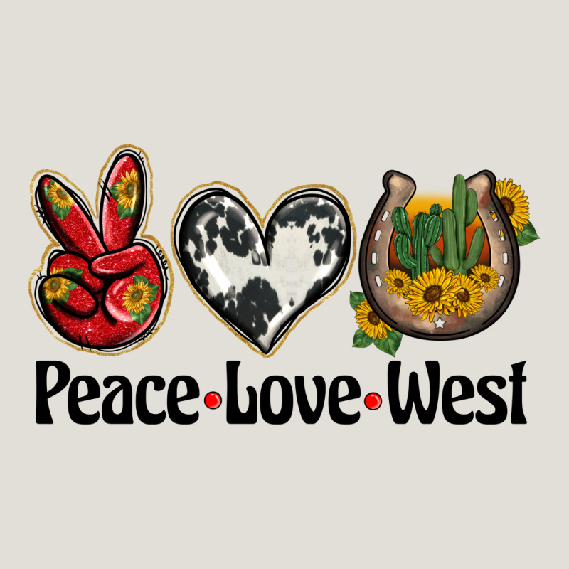 Peace Love West Heavy Core Tee by BarkalooDesign | Teevron