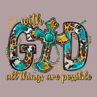 With God All Things Are Possible With Cross Vintage Hoodie | Teevron