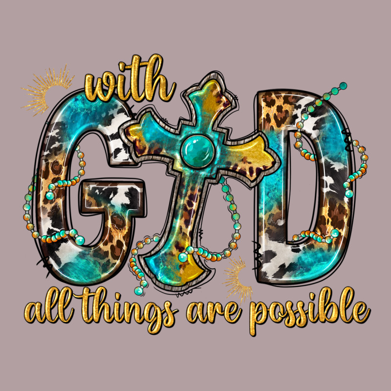 With God All Things Are Possible With Cross Vintage Hoodie by BundleAndBundleShop | Teevron
