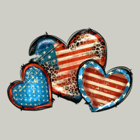 American Flag Hearts 4th Of July Heavyweight Hoodie | Teevron