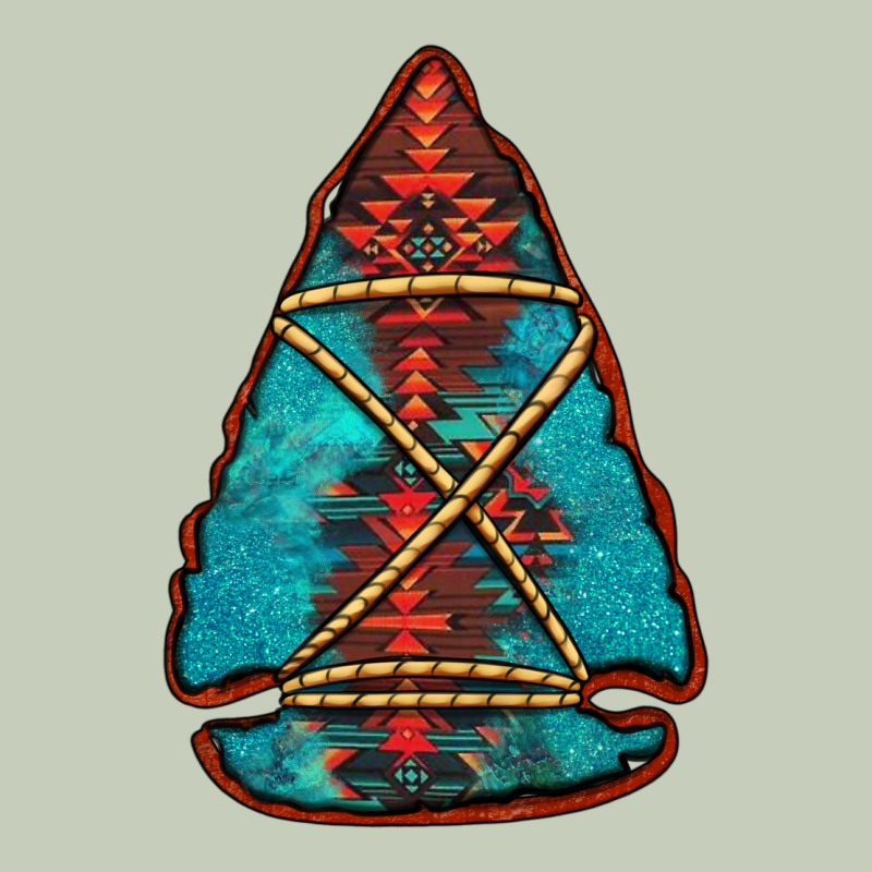 Turquoise Glitter Aztec Arrowhead Ladies Tee by Jasminsmagicworld | Teevron