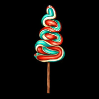 Bluered Lollipop Heavy Core Tee | Teevron