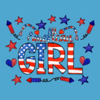 All American Girl Doodle Letters Premium Hoodie | Teevron